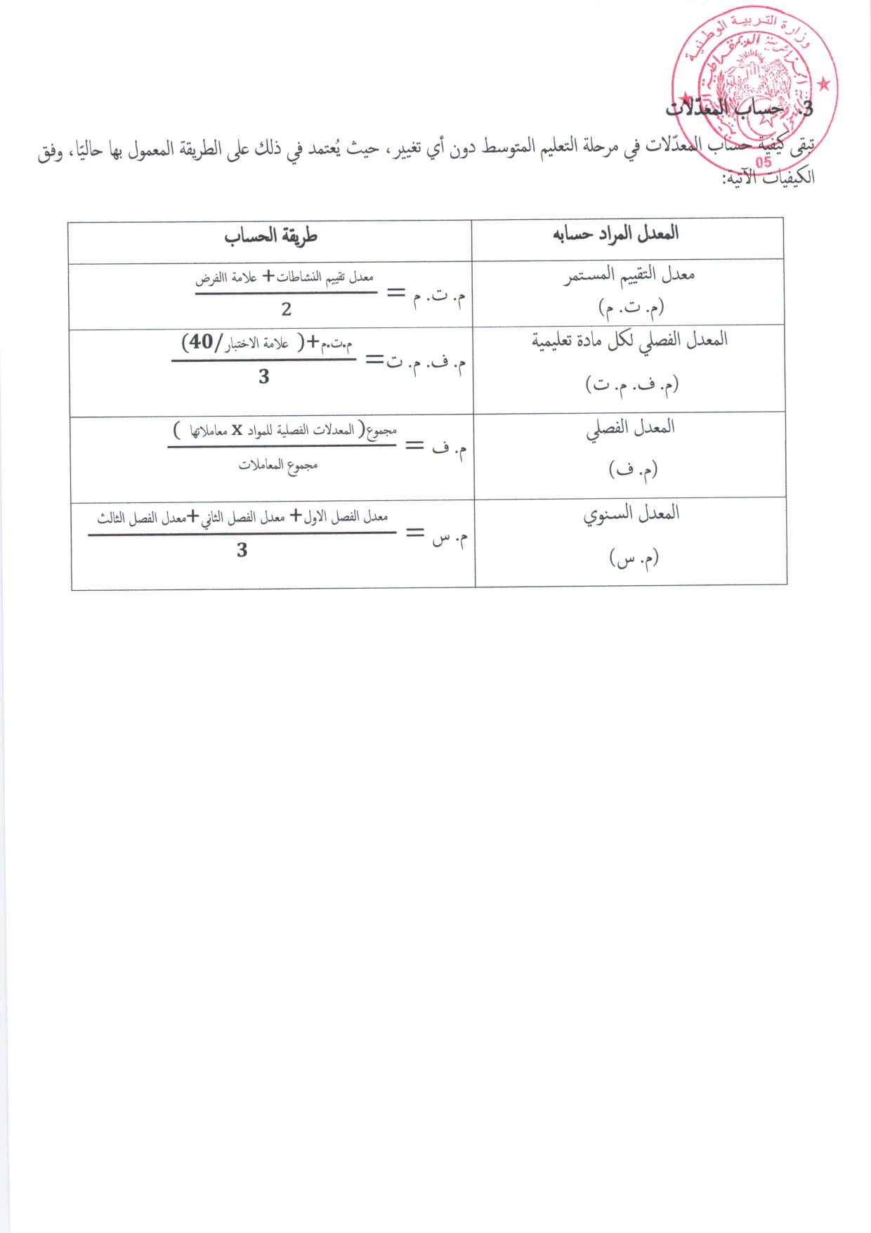 بخصوص التقويم البيداغوجي المراحل التعليمية الثلاث للسنة الدراسية 2026-2027