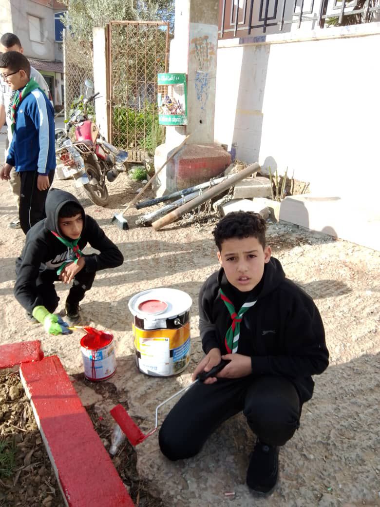حملة تطوعية بمدرسة علي عبديش